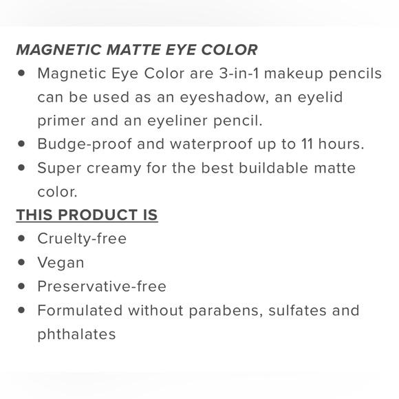 Slate NUDESTIX Matte Magnetic Cream Long Wear Shadow + Eyeliner Brand New in Box - Picture 6 of 8